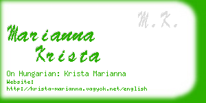 marianna krista business card